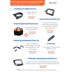 25 x Cennik Aplikatorów i Akcesoriów BEMER® EVO