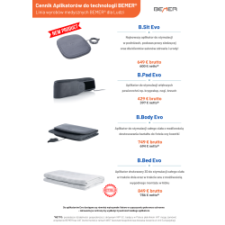 25 x Cennik Aplikatorów i Akcesoriów BEMER® EVO