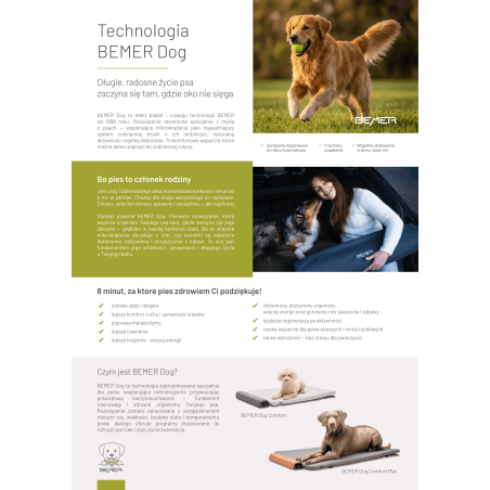 25 x Ulotka BEMER® DOG A4